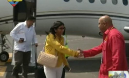 Delcy Eloina llega tarde y sin Maduro a la Cumbre Iberoamericana en Cartagena