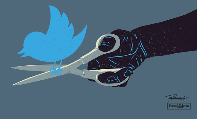 Twitter suspende más de 500 mil cuentas por extremismo