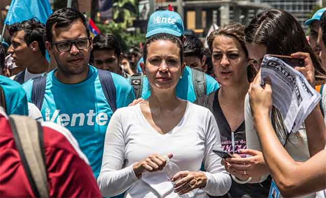 María Corina Machado: «No vamos a salir de las calles hasta que salgan del poder»