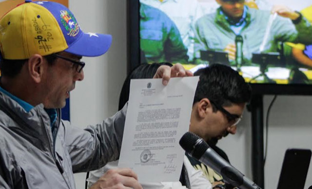 Capriles imforma sobre el balance de las protestas y el encuentro con Alto Comisionado de la ONU